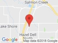 Map of Vancouver Car Company at 9333 NE Hwy 99, Vancouver, WA 98665