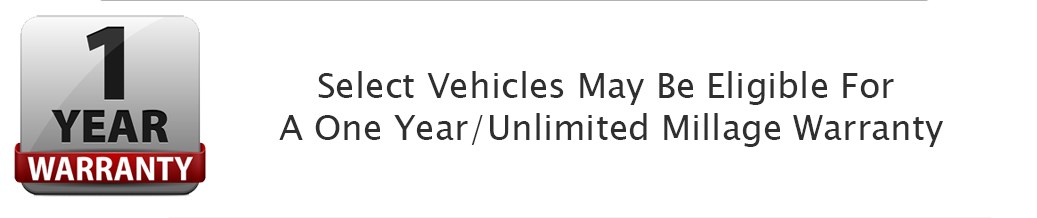 select vehicles eligible for a 1 year unlimited mileage warranty