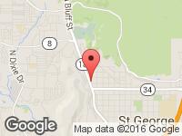 Map of Second Chance Auto at 222 N Bluff St., St. George, UT 84770