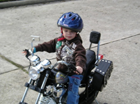 Child on Motorcycle