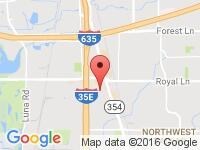 Map of Hebron Auto Sales at 2526 Joe Field. Suite # 1, Dallas, TX 75229