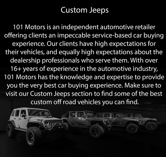 Custom Jeeps Arizona Used Luxury Cars 101 Motors