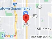 Map of Parkline Motors at 3638 South State Street, South Salt Lake City, UT 84115