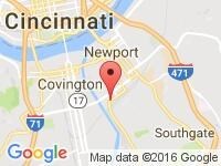 Map of BMC AUTO RENTAL, SALES & LEASING at 525 W. 12th street, Newport, KY 41071