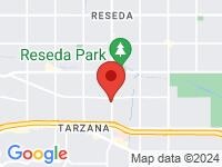 Map of Tarzana Auto Sales at 6011 Reseda Blvd.  Unit 25, Tarzana, CA 91356