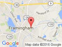 Map of Atlantis Auto City at 128 Waverly St., Framingham, MA 01702