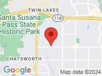 Map of Vista motors at 21333 Devonshire St,, Chatsworth, CA 91311