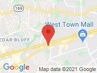 Map of Bright Motors at 8415 Kingston Pike, Knoxville, TN 37919