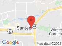 Map of Mackey Motors LLC at 8837 Magnolia ave, Santee, CA 92071