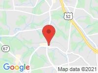 Map of Carolina Fine Cars LLC at 7820 North Point Blvd, Winston Salem, NC 27106