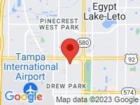 Map of Streamline Auto at 4020 W CREST AVE, Tampa, FL 33614