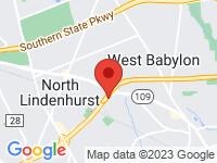 Map of Long Island Auto Sales of Lindenhurst at 315 Sunrise Hwy, Lindenhurst, NY 11757