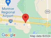 Map of Blackbird Offroad at 8570 Frontage RD, Monroe, LA 71202