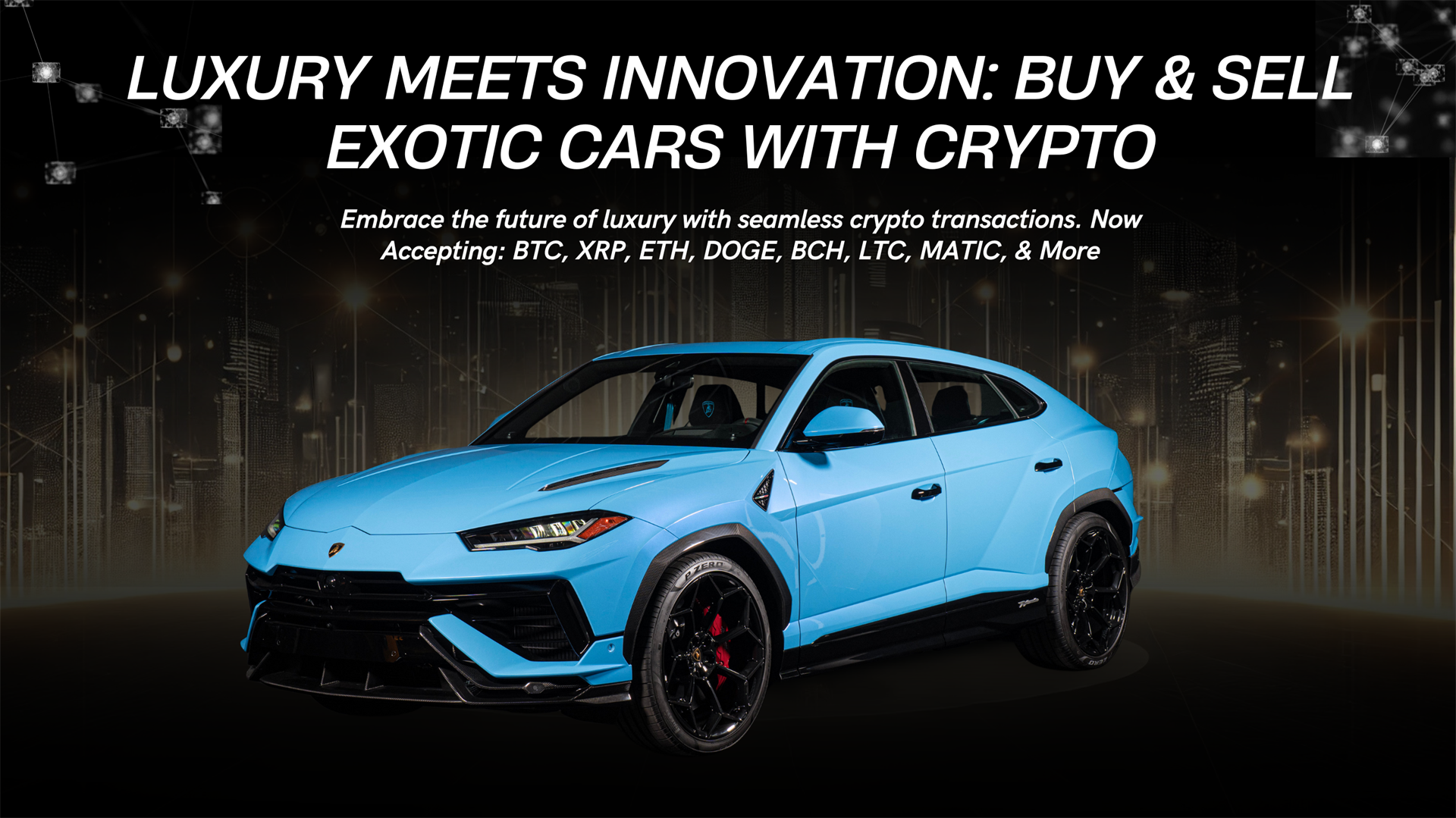 Buy Exotic Cars with Crypto | Quantum Cars Co