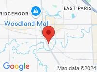 Map of SBS Motors at 3350 Broadmoor Ave SE, Grand Rapids, MI 49512