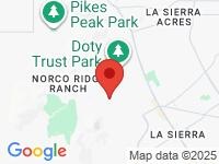 Map of Luna Auto Inc at 5208 Peacock Lane, Riverside, CA 92505