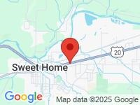 Map of Bounce Back Auto at 1913 Main St., Sweet Home, OR 97386