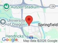 Map of Armani Auto Gallery at 3521 Franklin Blvd, Eugene, OR 97403