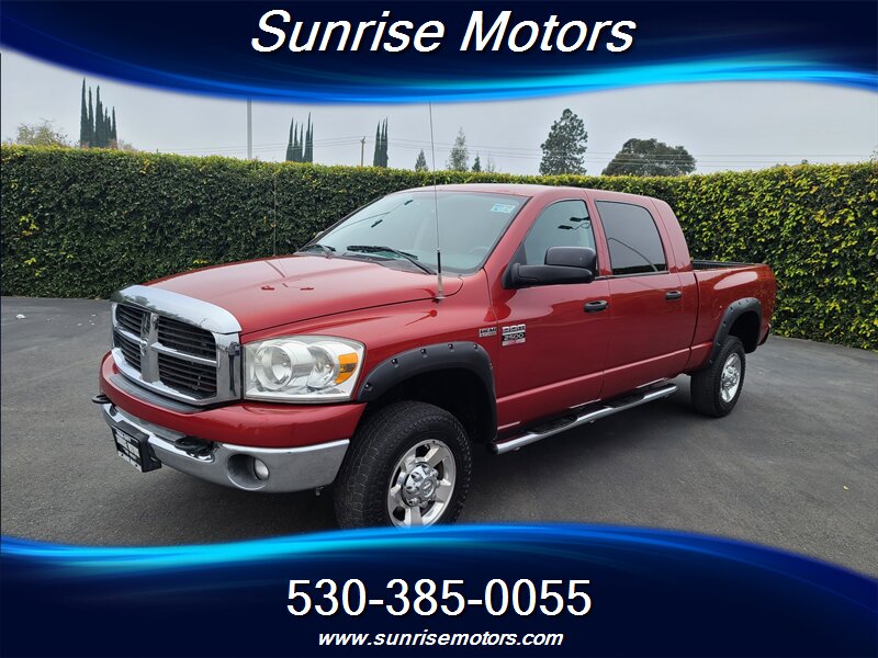Flame Red Clear Coat 2008 Dodge RAM 2500 SXT Mega Cab 4WD Pickup Truck Four-Wheel Drive Automatic
