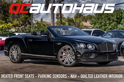 2016 Bentley Continental GT GT Speed  One Owner Full Front PPF Original MSRP $ 272,030 Convertible