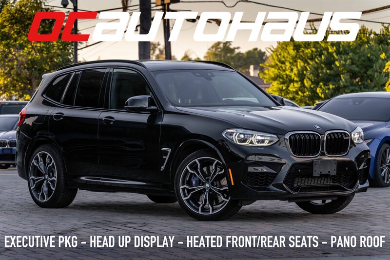 2020 BMW X3 M  Black Sapphire Metallic Executive Package Panoramic Moonroof