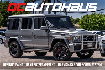 2016 Mercedes-Benz AMG G 63  Magno Platinum Paint Designo Leather Rear Seat Entertainment MSRP $152,625 SUV