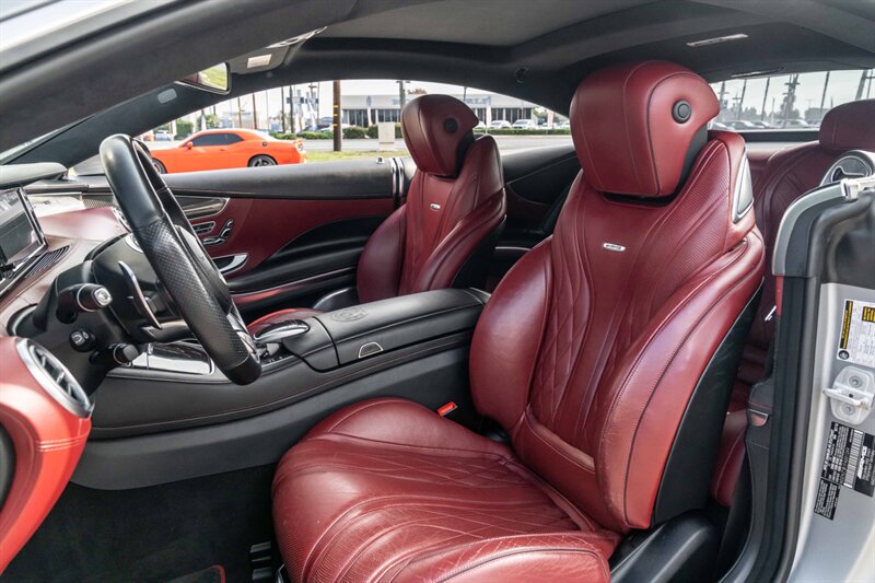 2015 Mercedes-Benz S 63 AMG Coupe  Edition 1 Magno Alanite Gray Bengal Red Carbon Ceramic Breaks Burmester 3D Sound - Photo 4 - Westminster, CA 92683