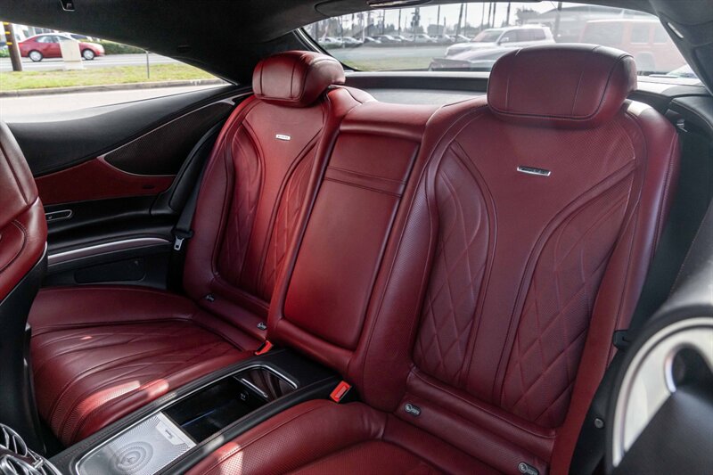 2015 Mercedes-Benz S 63 AMG Coupe  Edition 1 Magno Alanite Gray Bengal Red Carbon Ceramic Breaks Burmester 3D Sound - Photo 34 - Westminster, CA 92683