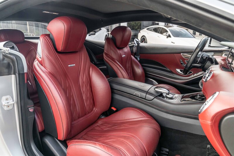 2015 Mercedes-Benz S 63 AMG Coupe  Edition 1 Magno Alanite Gray Bengal Red Carbon Ceramic Breaks Burmester 3D Sound - Photo 20 - Westminster, CA 92683