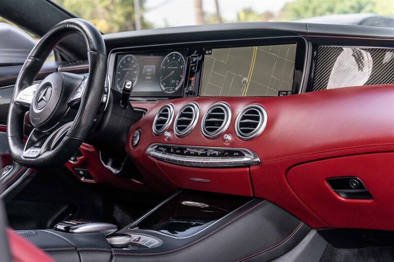 2015 Mercedes-Benz S 63 AMG Coupe  Edition 1 Magno Alanite Gray Bengal Red Carbon Ceramic Breaks Burmester 3D Sound - Photo 27 - Westminster, CA 92683