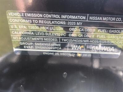 2025 Nissan Sentra S   - Photo 25 - St. Johnsbury, VT 05819