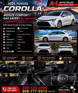2025 Toyota Corolla LE   - Photo 2 - Honolulu, HI 96818