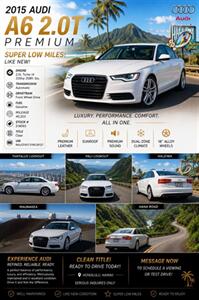 2015 Audi A6 2.0T Premium  SUPER LOW MILES ! LIKE NEW ! - Photo 15 - Honolulu, HI 96818