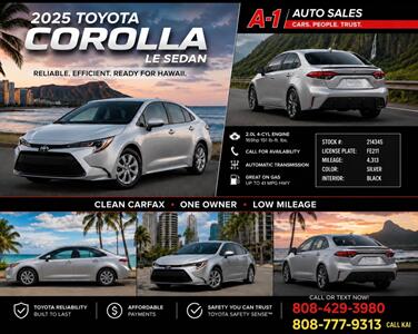 2025 Toyota Corolla   - Photo 2 - Honolulu, HI 96818