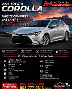 2025 Toyota Corolla LE Sedan