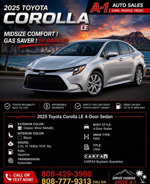 2025 Toyota Corolla LE  