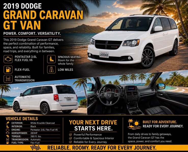 2019 Dodge Grand Caravan GT  RELIABLE & COMFORTABLE !