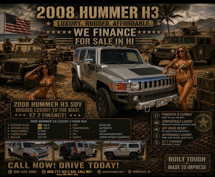 2008 Hummer H3 Luxury  AFFORDABLE *****WE FINANCE*****
