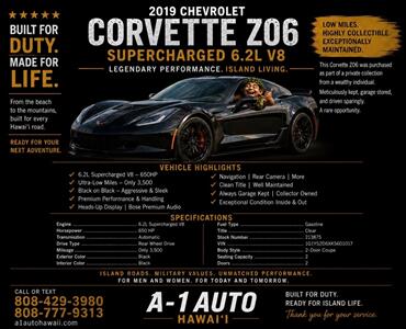 2019 Chevrolet Corvette Z06 SuperCharged 6.2L V8 Miles 3,500 - Photo 22 - Honolulu, HI 96818
