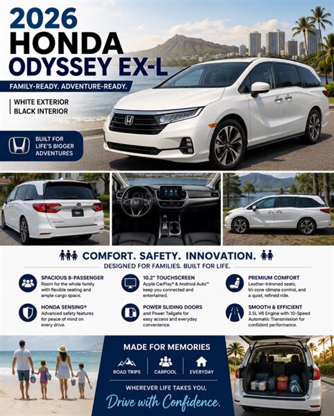 2026 Honda Odyssey EX-L - Photo 2 - Honolulu, HI 96818
