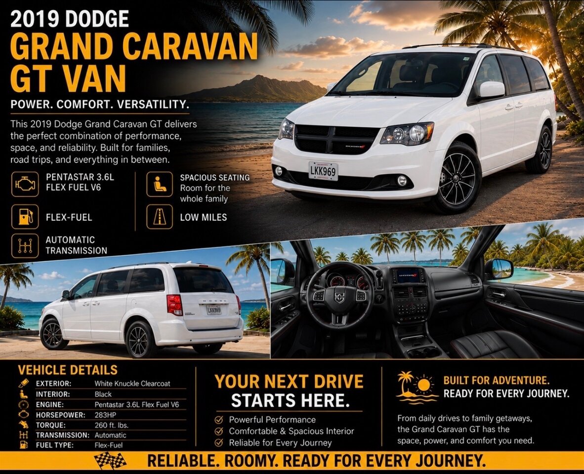 2019 Dodge Grand Caravan SXT  LOTS OF ROOM FOR EVERYONE ! - Photo 1 - Honolulu, HI 96818