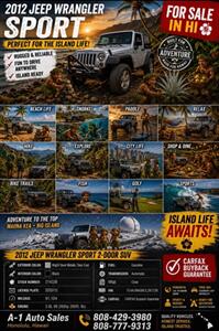 2012 Jeep Wrangler Sport  PERFECT FOR THE ISLAND LIFE! - Photo 14 - Honolulu, HI 96818