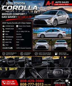 2025 Toyota Corolla LE   - Photo 2 - Honolulu, HI 96818