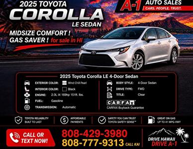2025 Toyota Corolla LE   - Photo 1 - Honolulu, HI 96818