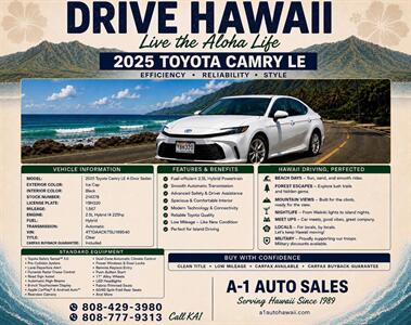 2025 Toyota Camry LE   - Photo 5 - Honolulu, HI 96818