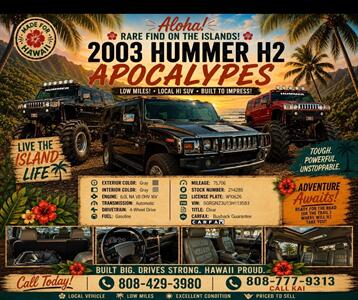 2003 Hummer H2 APOCALYPES  SUPER LOW MILES ! SUV