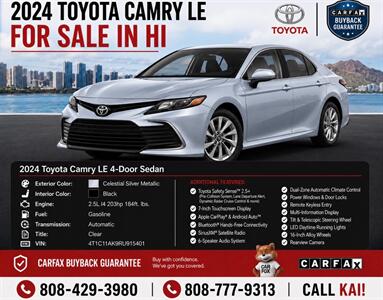 2024 Toyota Camry LE  LIKE NEW ! HARD TO FIND ! Sedan