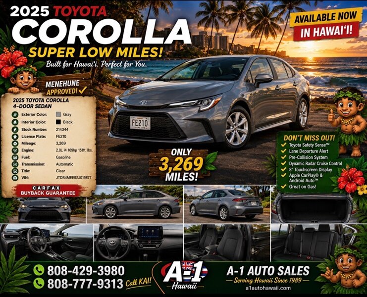 2025 Toyota Corolla  SUPER LOW MILES!