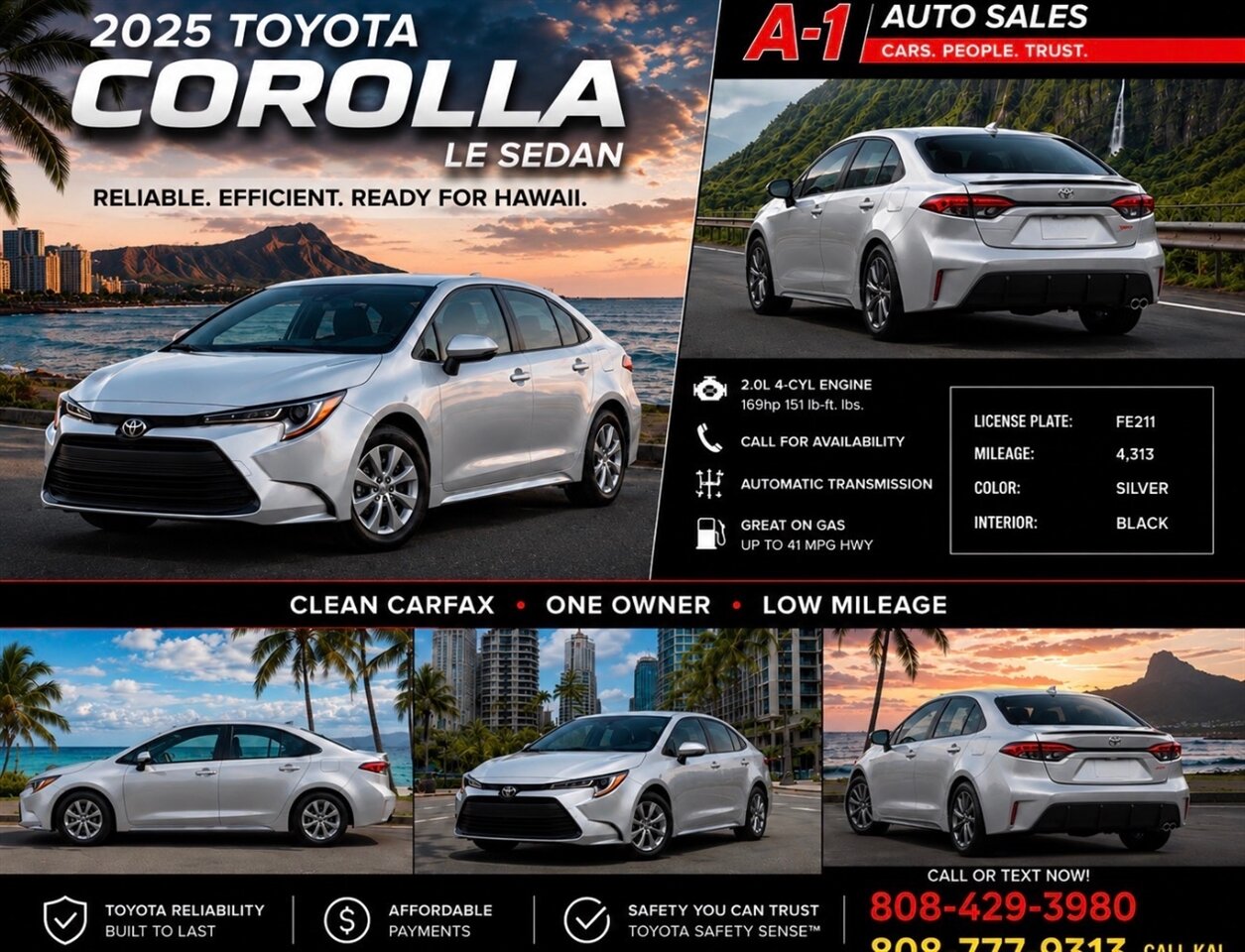 2025 Toyota Corolla LE - Photo 2 - Honolulu, HI 96818