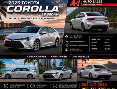 2025 Toyota Corolla LE - Photo 2 - Honolulu, HI 96818